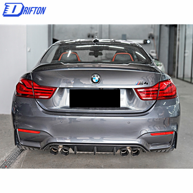 MP Style Dry Carbon Fiber Rear Diffuser For BMW M3 M4 F80 F82 F83 2014-2020