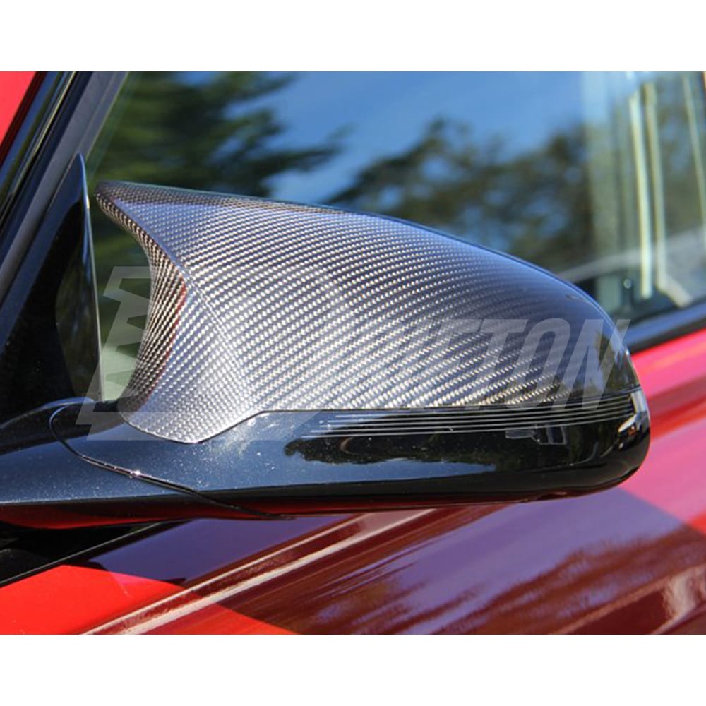 Dry Carbon Fiber Mirror Caps Replacement For BMW M3 M4 F80 F82 F83 LHD RHD 2014-2020