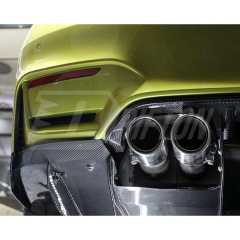 Varis Style Carbon Fiber Rear Diffuser Underboard With Lip For BMW M3 M4 F80 F82 F83 2014-2020