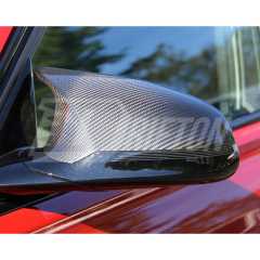 Dry Carbon Fiber Mirror Caps Replacement For BMW M3 M4 F80 F82 F83 LHD RHD 2014-2020
