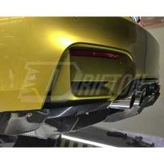 Varis Style Carbon Fiber Rear Diffuser Underboard With Lip For BMW M3 M4 F80 F82 F83 2014-2020