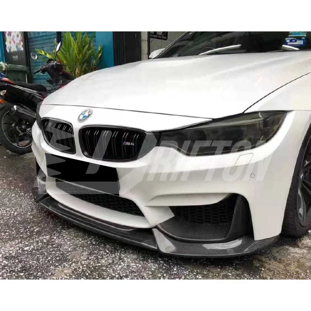 Varis Style Carbon Fiber Front Lip For BMW M3 M4 F80 F82 F83 2014-2020
