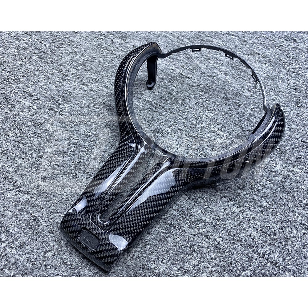 Carbon Fiber Steering Wheel Center Trim Replacement Cover For BMW M3 M4 F80 F82 F83 2014-2020
