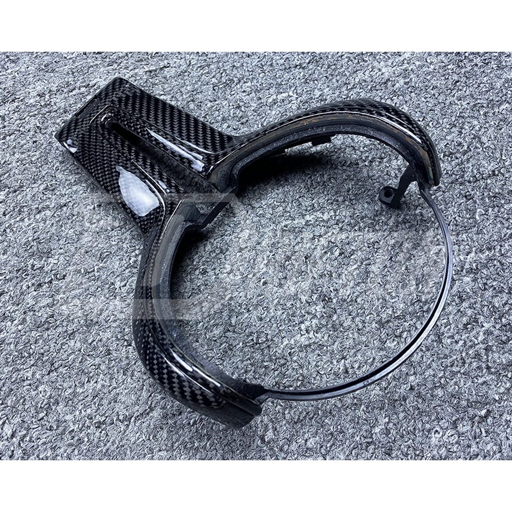 Carbon Fiber Steering Wheel Center Trim Replacement Cover For BMW M3 M4 F80 F82 F83 2014-2020