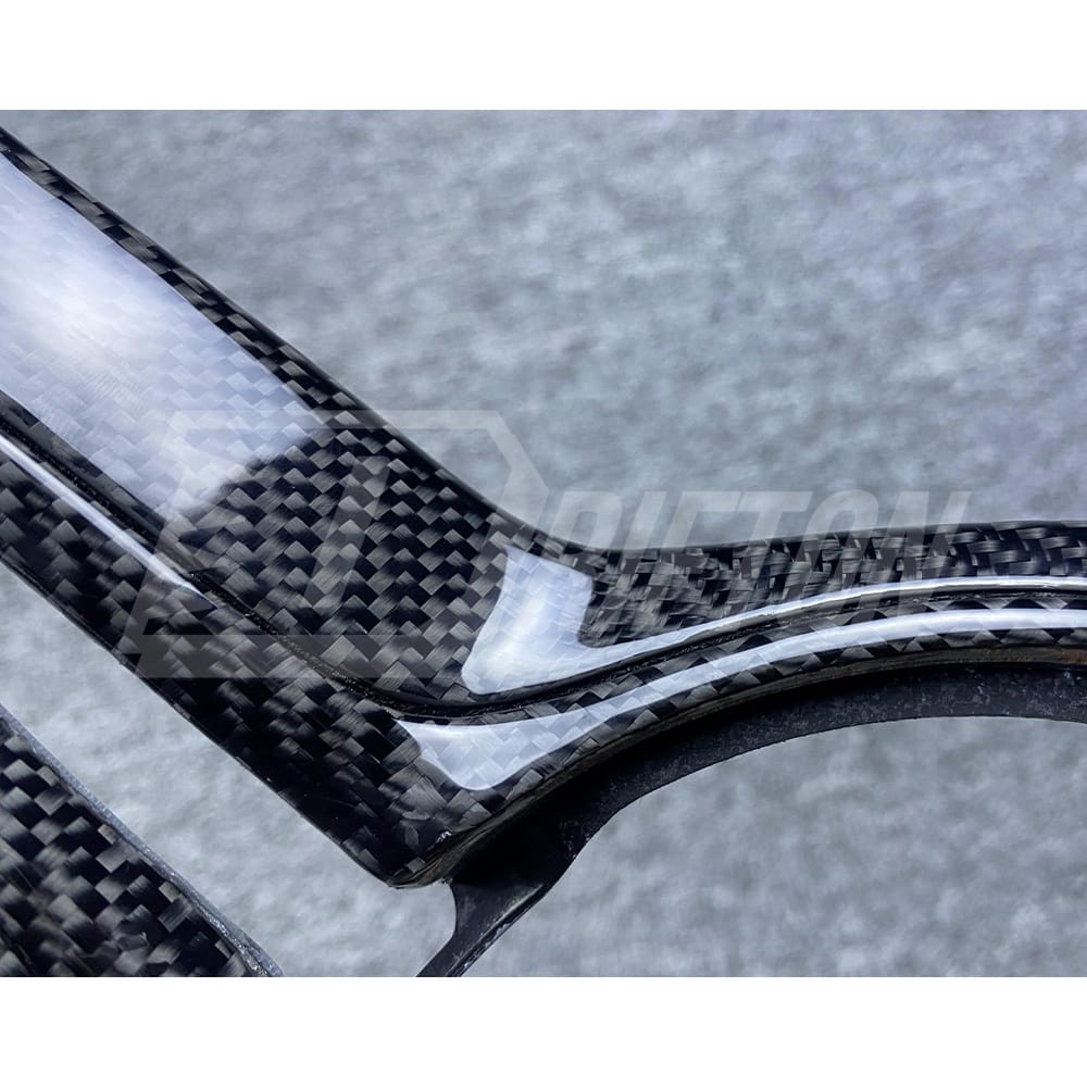 Carbon Fiber Steering Wheel Center Trim Replacement Cover For BMW M3 M4 F80 F82 F83 2014-2020