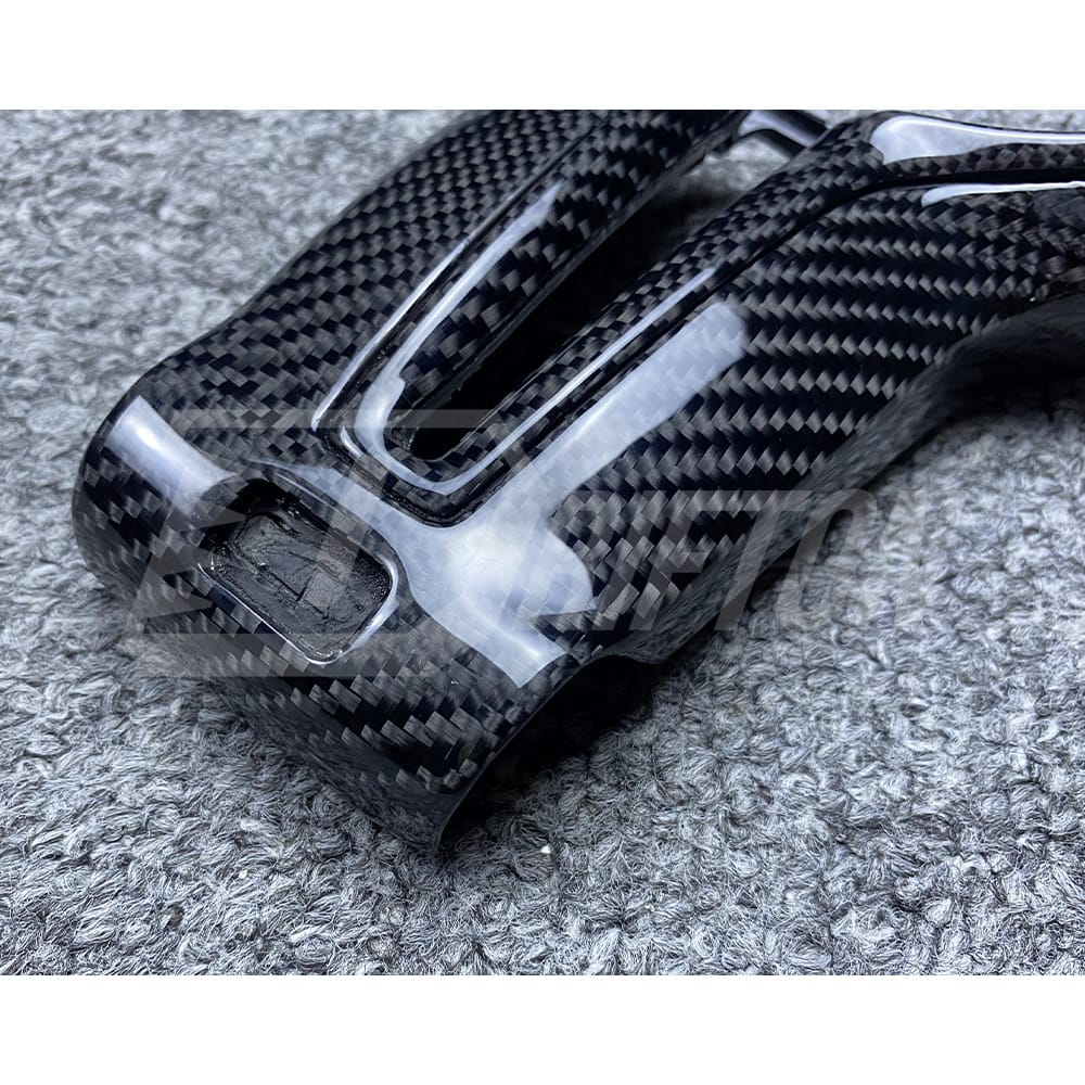 Carbon Fiber Steering Wheel Center Trim Replacement Cover For BMW M3 M4 F80 F82 F83 2014-2020