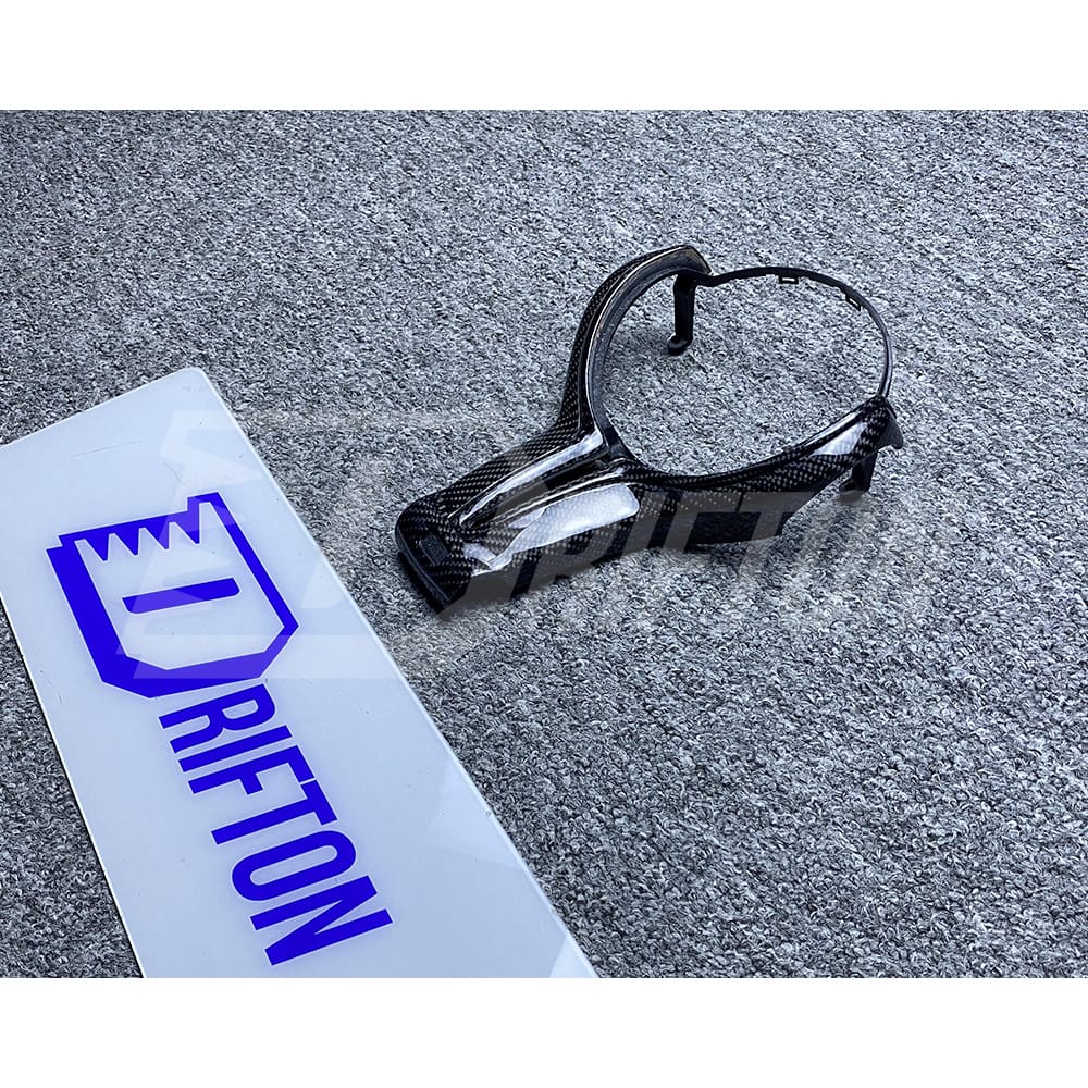 Carbon Fiber Steering Wheel Center Trim Replacement Cover For BMW M3 M4 F80 F82 F83 2014-2020