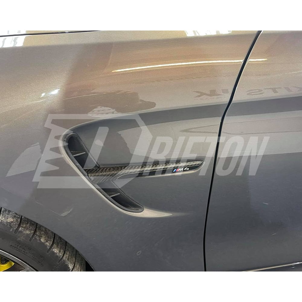 Dry Carbon Fiber Fender Trim For BMW M3 M4 F80 F82 F83 2014-2020
