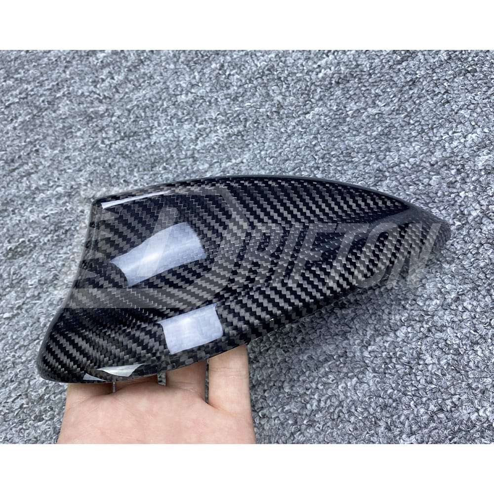 Dry Carbon Fiber Roof Shark Fin Antenna Cover For BMW M3 M4 F80 F82 2014-2020