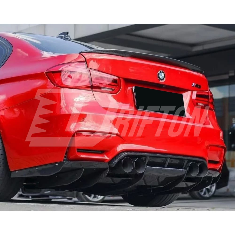 P Style Dry Carbon Fiber Trunk Spoiler Reare Wing For BMW M3 F80 2014-2020