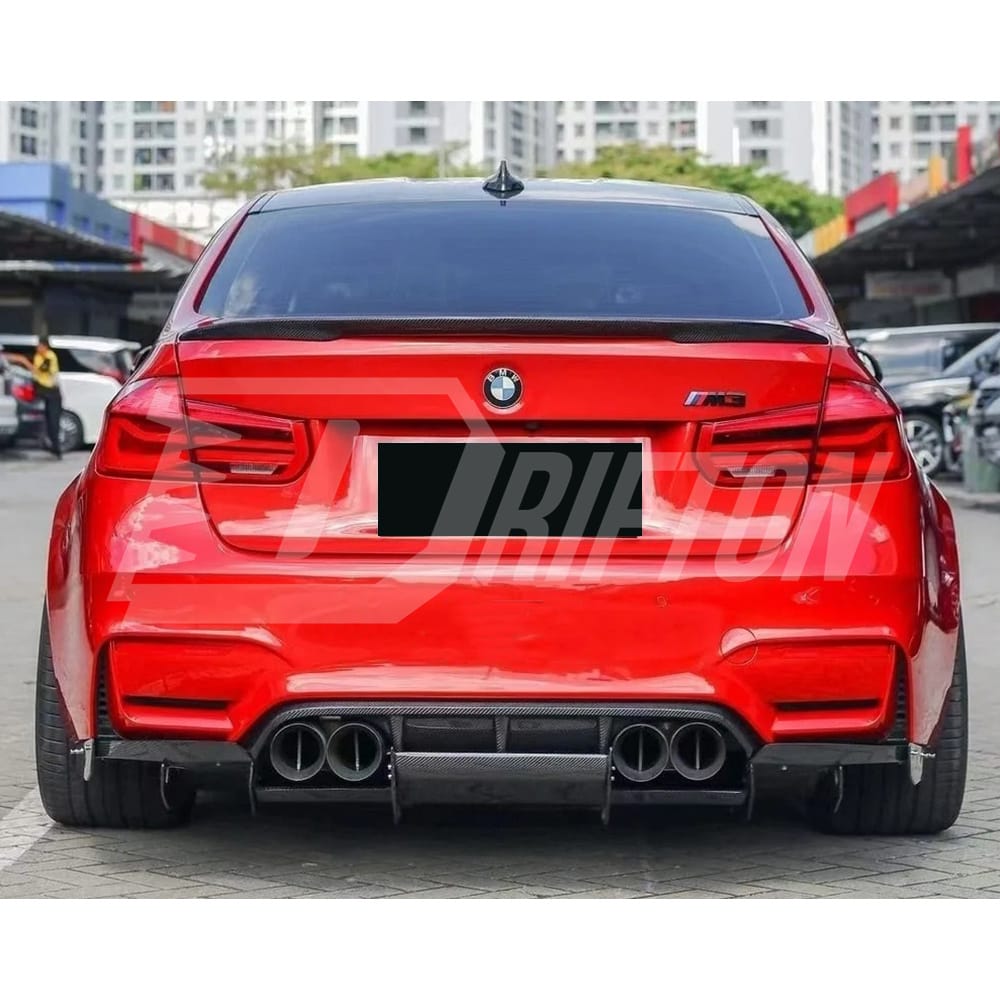 P Style Dry Carbon Fiber Trunk Spoiler Reare Wing For BMW M3 F80 2014-2020