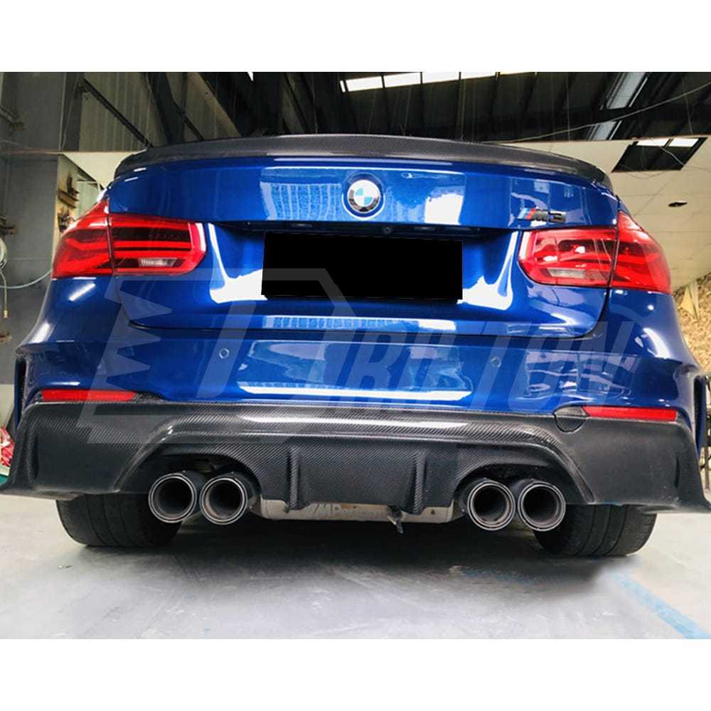 3D Style Semi Carbon Fiber Rear Bumper For BMW M3 M4 F80 F82 F83 2014-2020
