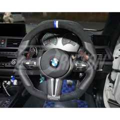 Carbon Fiber Steering Wheel Center Trim Replacement Cover For BMW M3 M4 F80 F82 F83 2014-2020