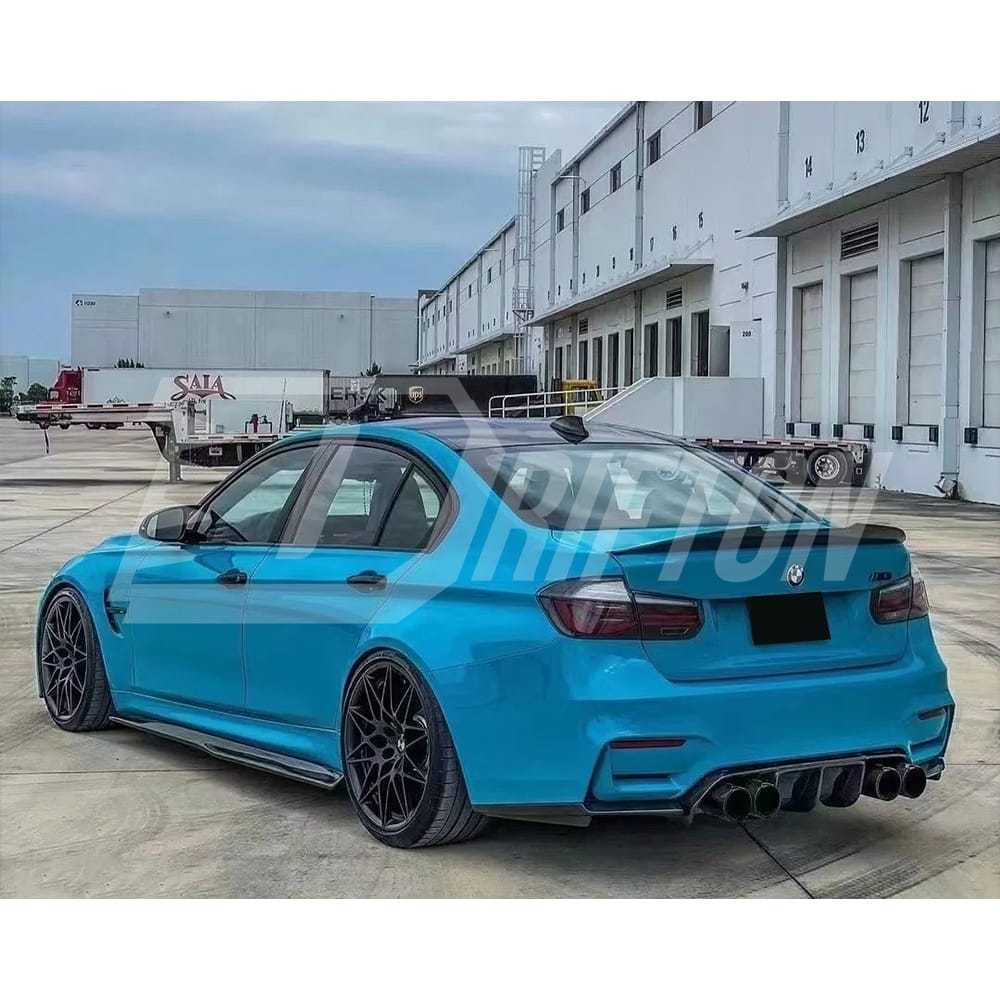 PSM Style Carbon Fiber Trunk Spoiler Rear Wing For BMW M3 F80 2014-2020