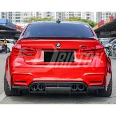 P Style Dry Carbon Fiber Trunk Spoiler Reare Wing For BMW M3 F80 2014-2020