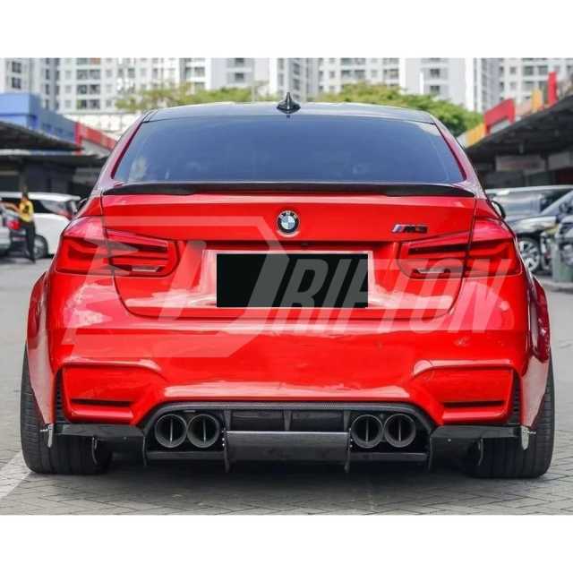 P Style Dry Carbon Fiber Trunk Spoiler Reare Wing For BMW M3 F80 2014-2020