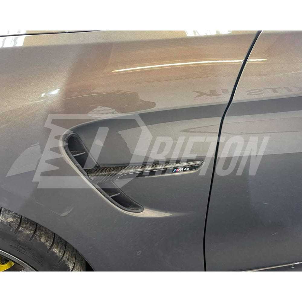 Dry Carbon Fiber Fender Trim For BMW M3 M4 F80 F82 F83 2014-2020
