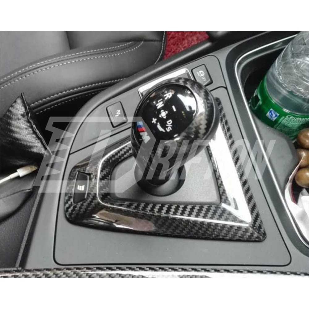 Dry Carbon Fiber Shift Console Trim Cover For BMW M3 M4 F80 F82 2014-2020