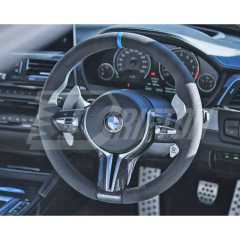 Carbon Fiber Steering Wheel Center Trim Replacement Cover For BMW M3 M4 F80 F82 F83 2014-2020