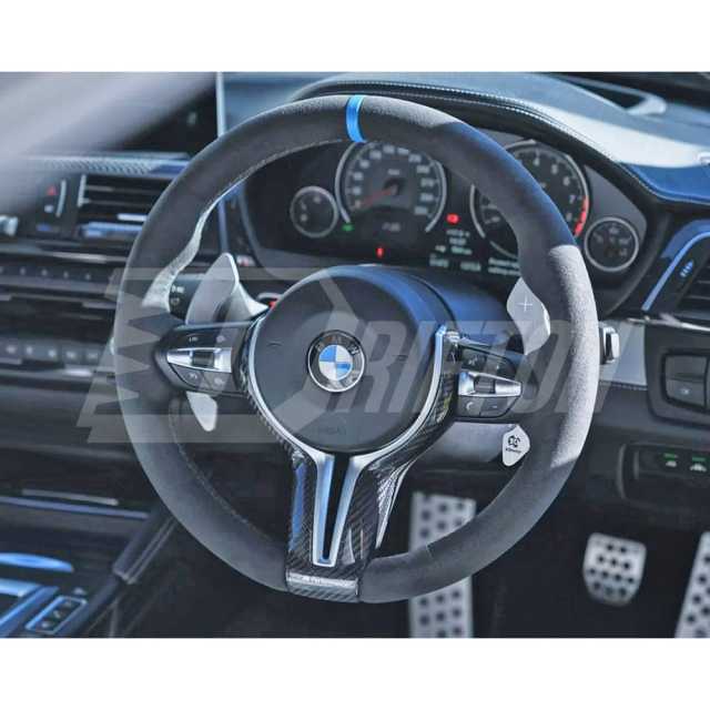 Carbon Fiber Steering Wheel Center Trim Replacement Cover For BMW M3 M4 F80 F82 F83 2014-2020