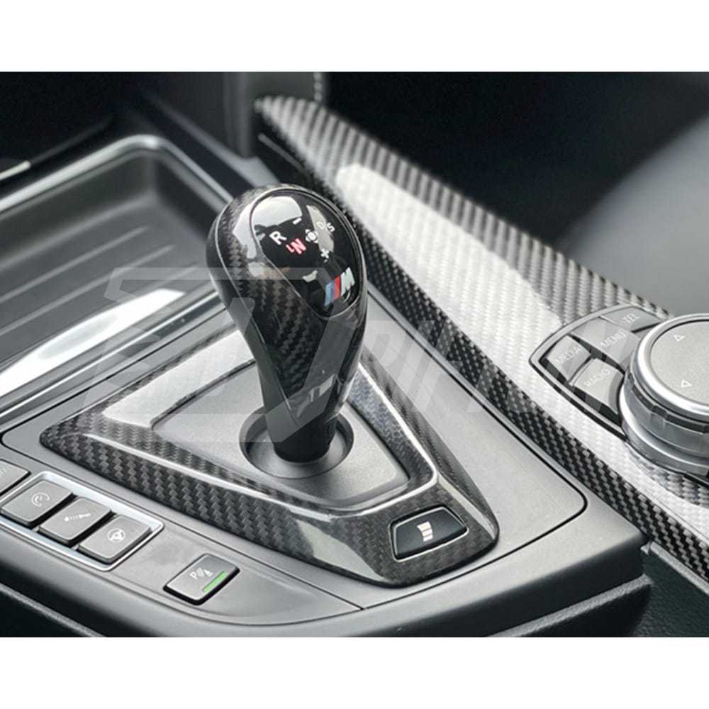 Carbon Fiber Shift Console Trim Cover For BMW M3 M4 F80 F82 F83 2014-2020