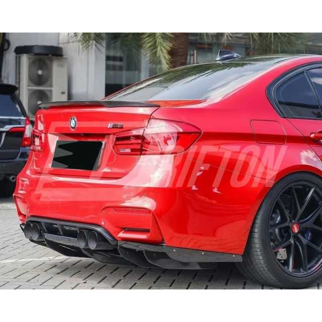 P Style Dry Carbon Fiber Trunk Spoiler Reare Wing For BMW M3 F80 2014-2020