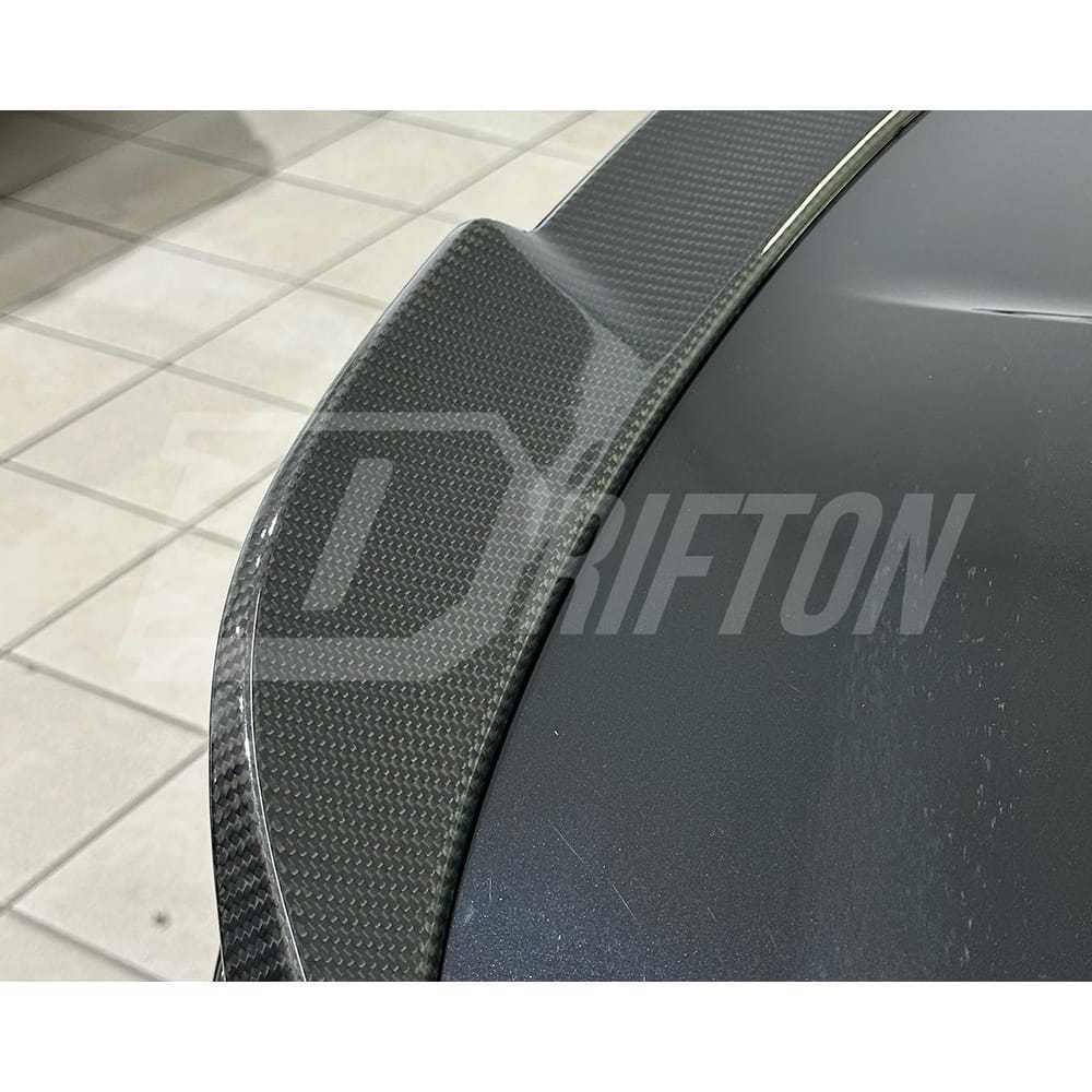CS Style Carbon Fiber Rear Trunk Spoiler Wing For BMW M4 F82 2014-2020