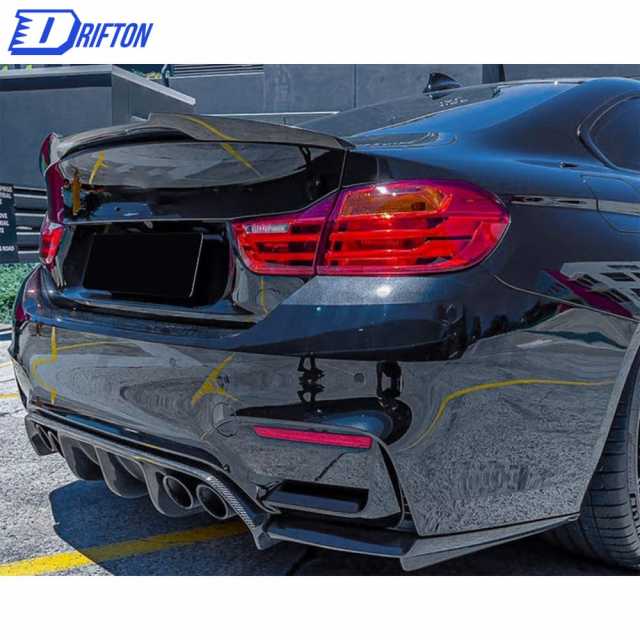 M4 Style Carbon Fiber Rear Trunk Spoiler Wing For BMW M4 F82 2014-2020