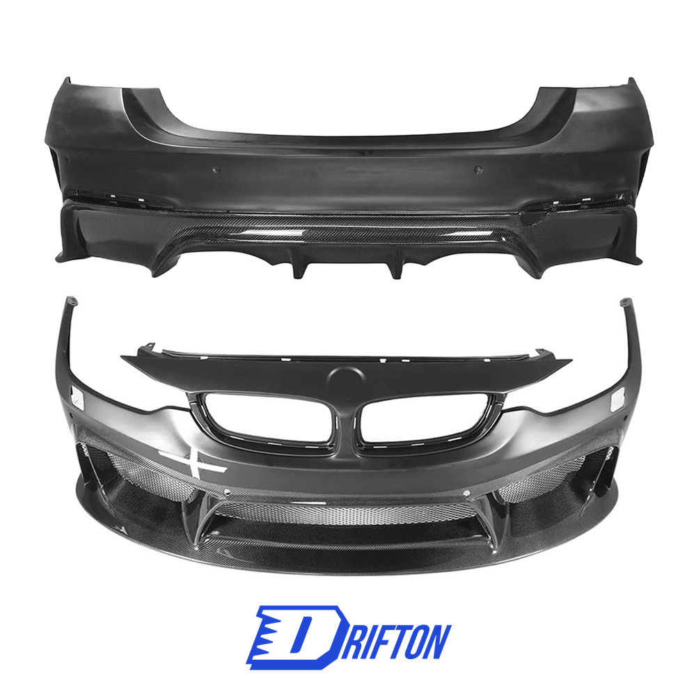 3D Style Semi Carbon Fiber Body Kit For BMW M3 M4 F80 F82 F83 2014-2020
