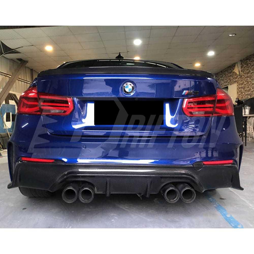 3D Style Semi Carbon Fiber Rear Bumper For BMW M3 M4 F80 F82 F83 2014-2020