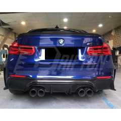 3D Style Semi Carbon Fiber Rear Bumper For BMW M3 M4 F80 F82 F83 2014-2020