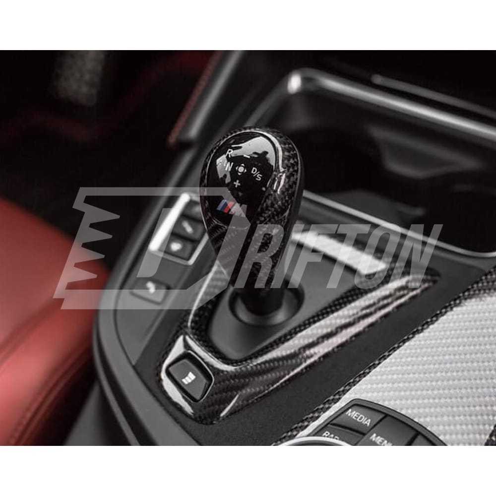 Dry Carbon Fiber Shift Console Trim Cover For BMW M3 M4 F80 F82 2014-2020