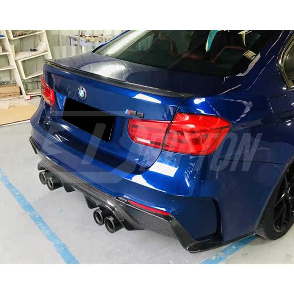 3D Style Semi Carbon Fiber Rear Bumper For BMW M3 M4 F80 F82 F83 2014-2020
