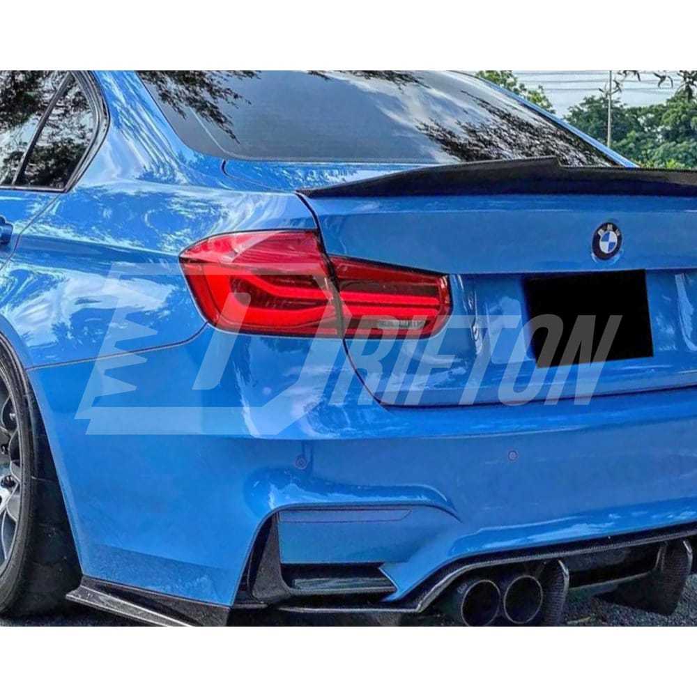 PSM Style Carbon Fiber Trunk Spoiler Rear Wing For BMW M3 F80 2014-2020