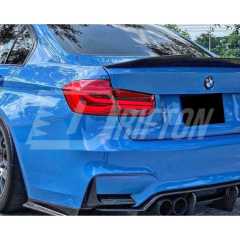 PSM Style Carbon Fiber Trunk Spoiler Rear Wing For BMW M3 F80 2014-2020