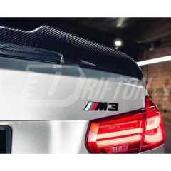 PSM Style Carbon Fiber Trunk Spoiler Rear Wing For BMW M3 F80 2014-2020