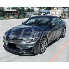 GT4 Style Dry Carbon Fiber Front Lip For BMW M3 M4 F80 F82 F83 2014-2020