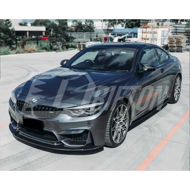 GT4 Style Dry Carbon Fiber Front Lip For BMW M3 M4 F80 F82 F83 2014-2020
