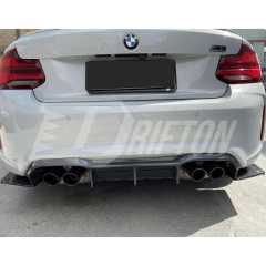 MTC Style Dry Carbon Fiber Rear Diffuser For BMW F87 M2 M2C 2016-2019