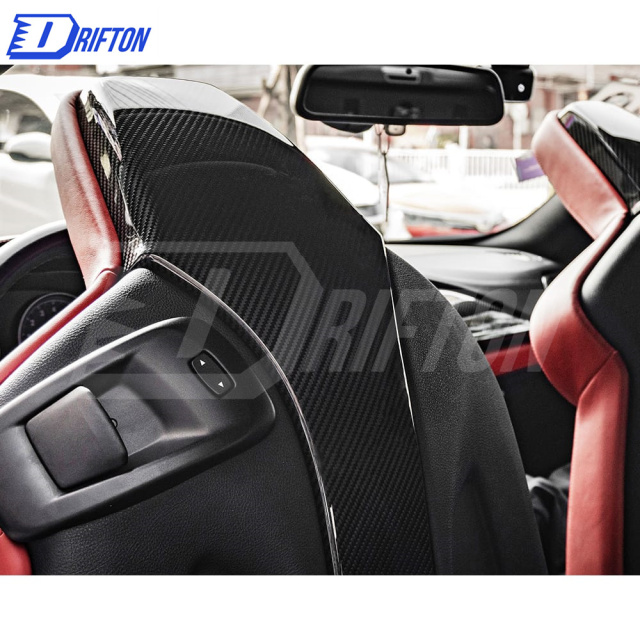 Dry Carbon Fiber Seat Back Middle Cover For BMW F87 M2C 2016-2019