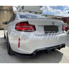 MTC Style Dry Carbon Fiber Rear Diffuser For BMW F87 M2 M2C 2016-2019