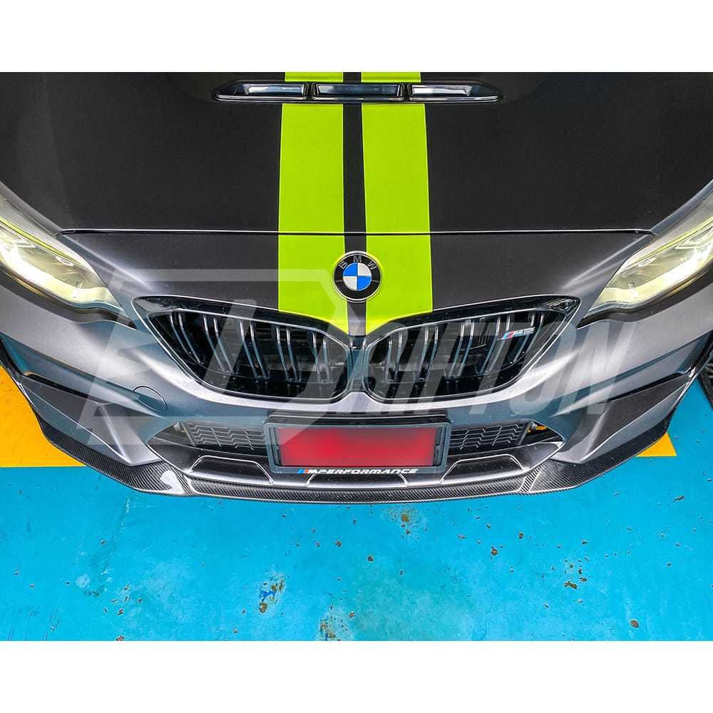 CS Style Dry Carbon Fiber Front Lip For BMW F87 M2C 2016-2019