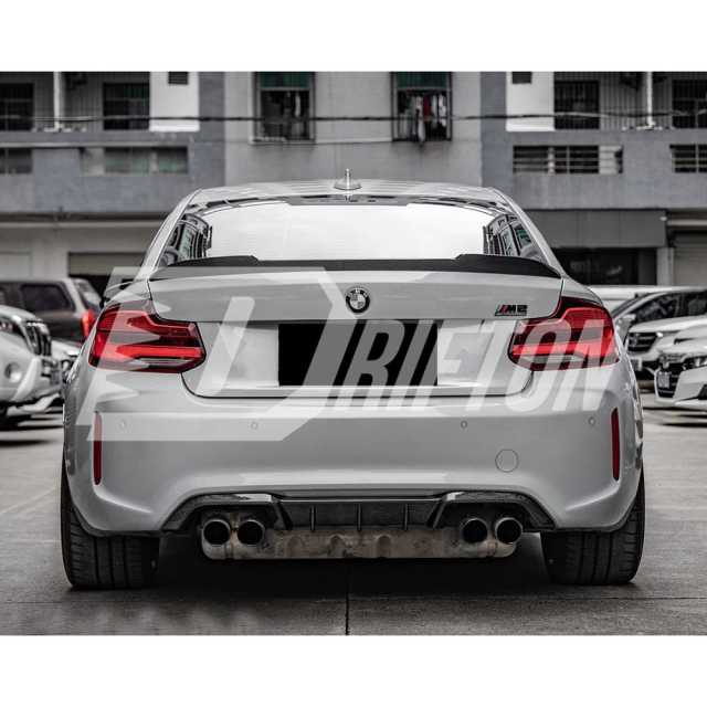 CS Style Dry Carbon Fiber Rear Spoiler Trunk Wing For BMW F87 M2 M2C 2016-2019