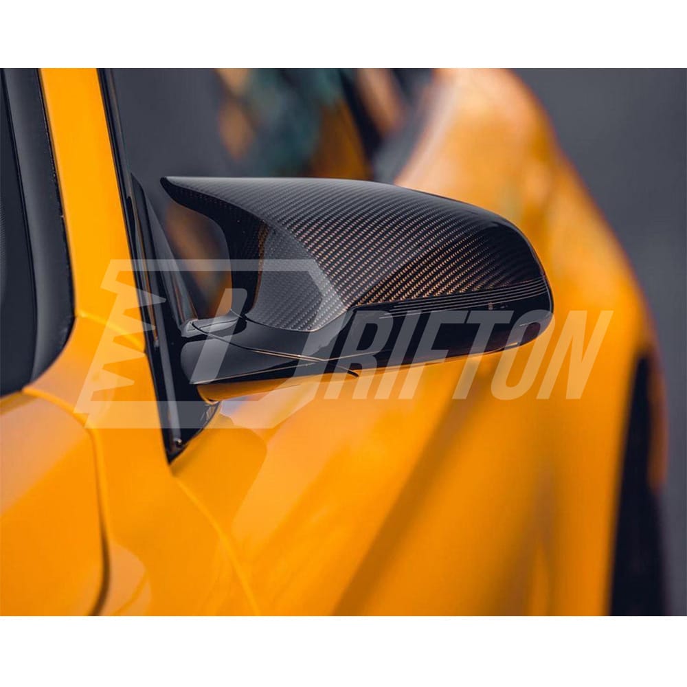 ABS+Carbon Fiber Mirror Cover Replacement For BMW F87 M2C RHD 2016-2019