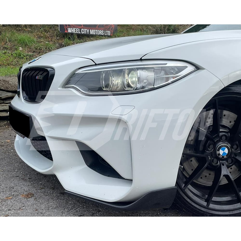 MP Style Carbon Fiber Front Splitter For BMW F87 M2 M2C 2016-2019