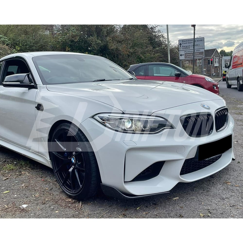 MP Style Carbon Fiber Front Splitter For BMW F87 M2 M2C 2016-2019