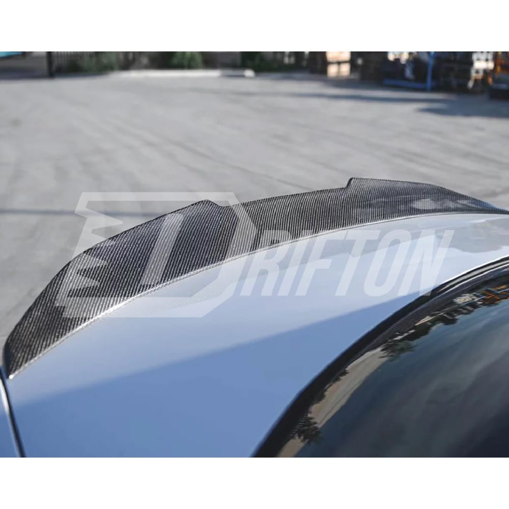PSM Style Carbon Fiber Rear Spoiler Trunk Wing For BMW F87 M2C 2016-2019