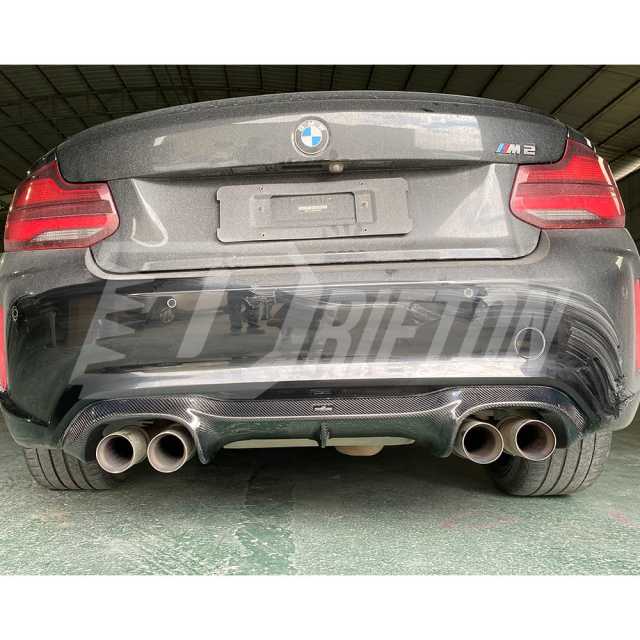 AC Style Dry Carbon Fiber Rear Diffuser For BMW F87 M2 M2C 2016-2019