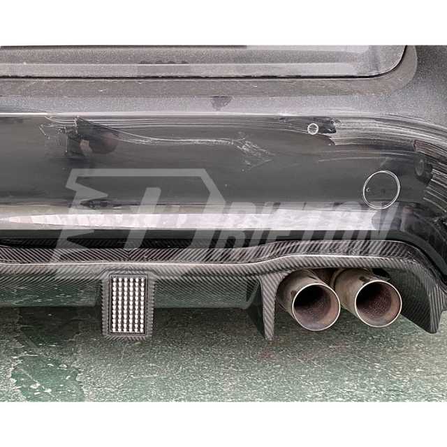 Drifton Style Dry Carbon Fiber Rear Diffuser With Light For BMW F87 M2 M2C 2016-2019