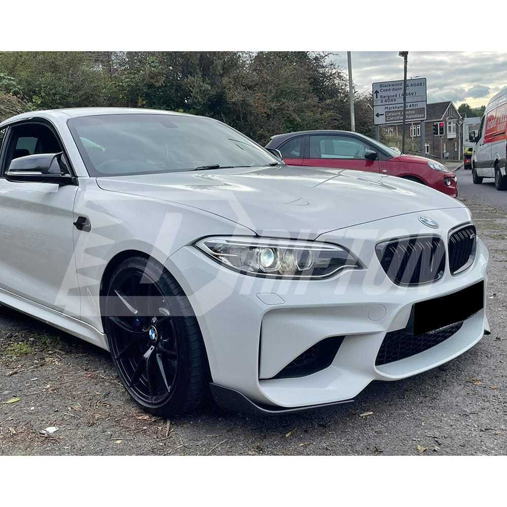 MP Style Carbon Fiber Front Splitter For BMW F87 M2 M2C 2016-2019